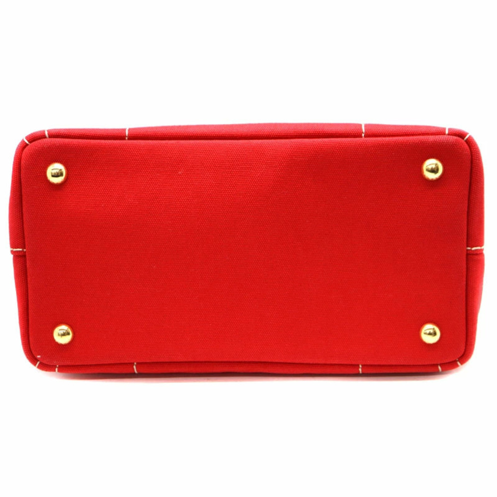 PRADA Canapa 2way Tote Hand Canvas Shoulder Bag - Picture 5 of 6